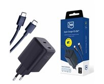 Hyper Charger PD 45W+USB Cable C to C Black