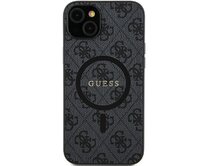 Originální kryt GUESS - hardcase 4G Collection Leather Metal Logo MagSafe GUHMS24SG4GFRK pro Samsung Galaxy S24 , barva černá