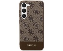 Originální kryt GUESS - hardcase 4G Stripe Collection GUHCS24SG4GLBR pro Samsung Galaxy S24 Brown