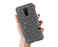 Kryt Glitter pro Samsung Galaxy A6 Plus 2018 , barva černá