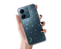 Kryt Glitter pro Xiaomi Redmi 13C , barva stříbrná