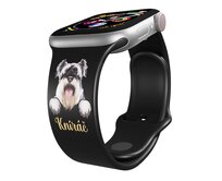 Apple watch řemínek Knírač - 38/40/41mm, barva pásku černá