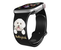 Apple watch řemínek Maltézský psík - 38/40/41mm, barva pásku černá