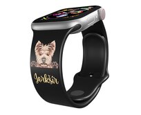 Apple watch řemínek Jorkšírský teriér - 38/40/41mm, barva pásku černá