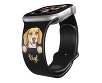 Apple watch řemínek Bígl - 38/40/41mm, barva pásku černá