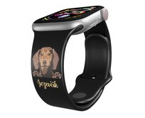 Apple watch řemínek Jezevčík - 38/40/41mm, barva pásku černá