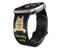 Apple watch řemínek Německý Ovčák - 38/40/41mm, barva pásku černá