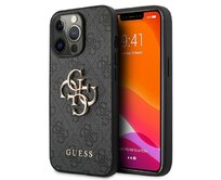 Originální kryt GUESS 4G Big Metal Logo GUHCP13L4GMGGR for Apple iPhone 13 Pro , barva šedá