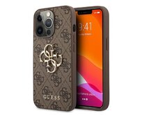 Originální kryt GUESS 4G Big Metal Logo GUHCP13X4GMGBR for Apple iPhone 13 Pro Max , barva hnědá