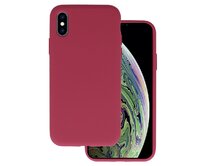 Kryt Silicone Lite pro Apple iPhone X/XS , barva vínová