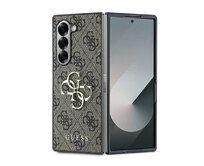 Originální kryt GUESS Leather 4G Metal Logo GUHCZFD64GMGBR pro Samsung Galaxy Z Fold 6 , barva hnědá