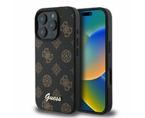 Originální kryt GUESS hardcase Peony Script MagSafe GUHMP16LPGPYSK for Apple iPhone 16 Pro , barva černá