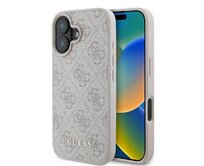 Originální kryt GUESS hardcase 4G Classic GUHCP16MG4GFPI for Apple iPhone 16 Plus , barva růžová