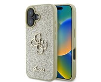 Originální kryt GUESS hardcase  Glitter Big 4G GUHCP16MHG4SGD for Apple iPhone 16 Plus , barva zlatá