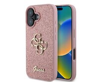 Originální kryt GUESS hardcase  Glitter Big 4G GUHCP16MHG4SGP for Apple iPhone 16 Plus , barva růžová