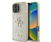 Originální kryt GUESS hardcase  Glitter Big 4G GUHCP16XHG4SGD for Apple iPhone 16 pro Max , barva zlatá