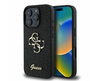 Originální kryt GUESS hardcase  Glitter Big 4G GUHCP16XHG4SGK for Apple iPhone 16 pro Max , barva černá