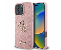 Originální kryt GUESS hardcase  Glitter Big 4G GUHCP16XHG4SGP for Apple iPhone 16 pro Max , barva růžová