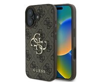 Originální kryt GUESS 4G Big Logo GUHCP16L4GMGBR for Apple iPhone 16 Pro , barva hnědá