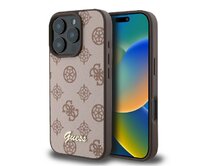 Originální kryt GUESS hardcase Peony Script MagSafe GUHMP16XPGPYSW for Apple iPhone 16 Pro Max , barva hnědá