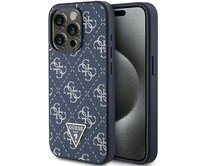 Originální kryt GUESS hardcase 4G Triangle Metal Logo GUHCP15XPG4GPB for Apple iPhone 15 Pro Max , barva modrá