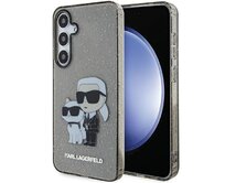 Originální kryt KARL LAGERFELD hardcase Glitter Karl&Choupette KLHCS24SHNKCTGK pro Samsung Galaxy S24 , barva černá