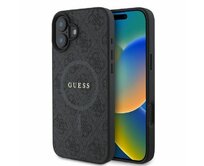 Originální kryt GUESS hardcase 4G Ring Classic Logo MagSafe GUHMP16SG4GFRK for Apple iPhone 16 , barva černá