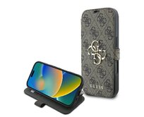 Originální kryt GUESS 4G Metal Logo GUBKP16L4GMGBR for Apple iPhone 16 Pro , barva hnědá