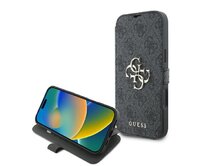 Originální kryt GUESS 4G Metal Logo GUBKP16M4GMGGR for Apple iPhone 16 Plus , barva černá