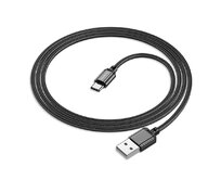 USB / USB-C kabel datový Borofone BX87 Sharp 3A 1m černý