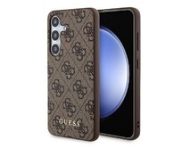 Originální kryt GUESS - hardcase 4G Metal Gold Logo GUOHCSA35G4GFBR pro Samsung Galaxy A35 , barva hnědá