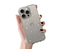 Kryt Glitter pro Apple iPhone 16 Pro , barva stříbrná