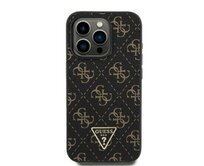 Originální kryt GUESS New 4G Triangle GUHCP16SPG4GPK for Apple iPhone 16 , barva černá