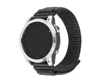 Nylonový řemínek  Nylon Sporty Strap pro Garmin QuickFit 22mm, tmavě šedý