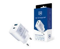 síťová nabíječka - Hyper GaN Charger 33W, bílá