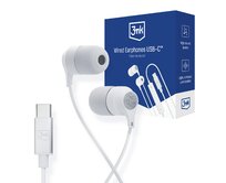 sluchátka - Wired Earphones USB-C, bílá