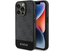 Originální kryt GUESS hardcase 4G Stripe Collection GUHCP15LG4GLGR for Apple iPhone 15 Pro , barva šedá