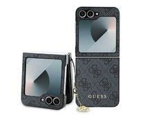 Originální kryt GUESS 4G Charm GUHCZF6GF4GGR pro Samsung Galaxy Z Flip 6 , barva černá