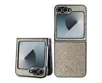 Originální kryt GUESS 4G Glitter Script GUHCZF6HGGSHD pro Samsung Galaxy Z Flip 6 , barva zlatá