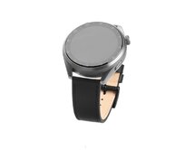 Kožený řemínek  Leather Strap s Quick Release 20mm pro smartwatch, černý