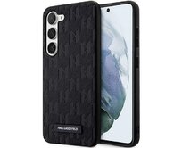 Originální kryt KARL LAGERFELD  hardcase Saffiano Mono Metal Logo KLHCS24SSAKLHPK pro Samsung Galaxy S24 , barva černá