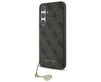 Originální kryt GUESS - hardcase 4G Charms Collection GUHCS24FEGF4GBR pro Samsung Galaxy S24 FE Brown