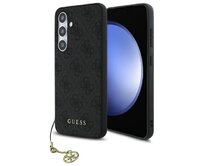 Originální kryt GUESS - hardcase 4G Charms Collection GUHCS24FEGF4GGR pro Samsung Galaxy S24 FE szary