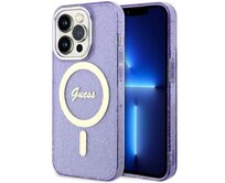 Kryt Guess GUHMP14XHCMCGU Apple iPhone 14 Pro Max purple hardcase Glitter Gold MagSafe