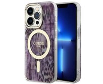 Kryt Guess GUHMP14XHLEOPWP Apple iPhone 14 Pro Max pink hardcase Leopard MagSafe