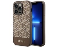 Kryt Guess GUHMP14LHGCFSEW Apple iPhone 14 Pro brown hard case GCube Stripes MagSafe