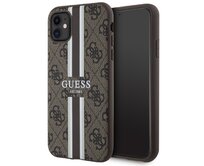 Kryt Guess GUHMN61P4RPSW Apple iPhone 11/XR brown hardcase 4G Printed Stripes MagSafe