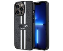 Kryt Guess GUHMP13LP4RPSK Apple iPhone 13/13 Pro black hardcase 4G Printed Stripes MagSafe