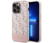 Kryt Guess GUHMP14LHGCFSEP Apple iPhone 14 Pro pink hard case GCube Stripes MagSafe