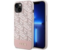 Kryt Guess GUHMP14MHGCFSEP Apple iPhone 14 Plus / 15 Plus pink hard case GCube Stripes MagSafe